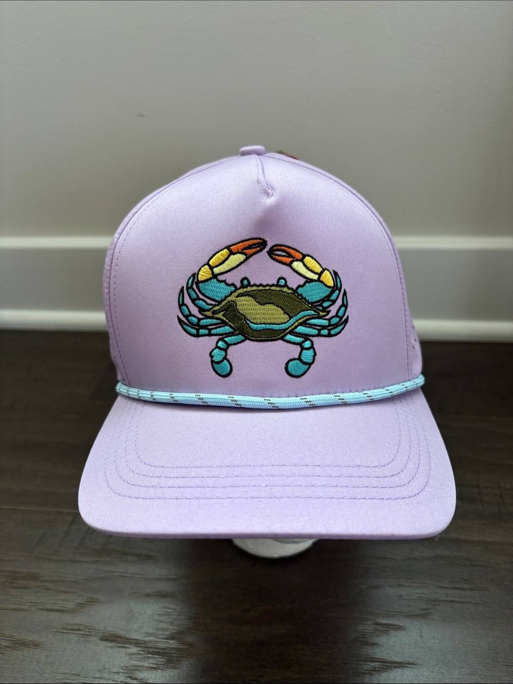 Lucky 7 UPF 50+ ultraviolet protect,embroidered multicolor happy crab snapback